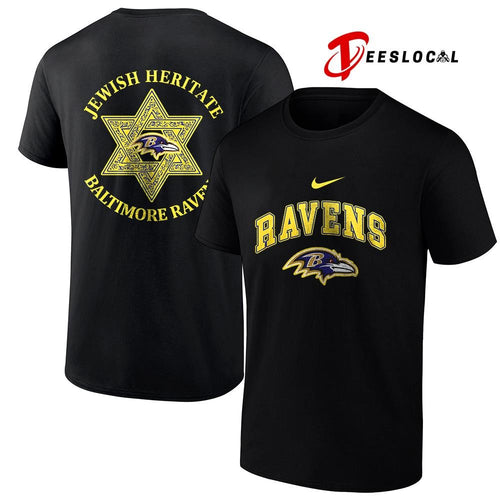 Baltimore Ravens Jewish heritage logo shirt
