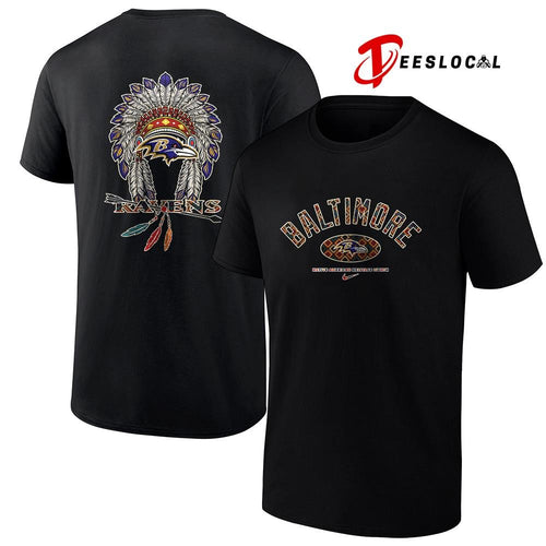Baltimore Ravens x Native American heritage month logo shirt