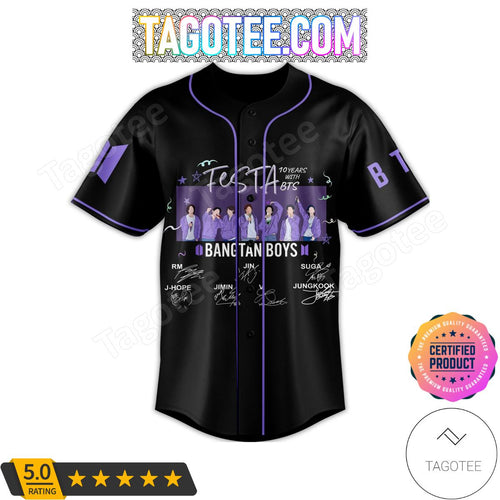 Bangtan Boys Festa 10 Years With Bts Baseball Jersey