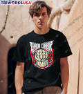 Baron Corbin Nomad Spiked Fist Metal Style Wrestling shirt