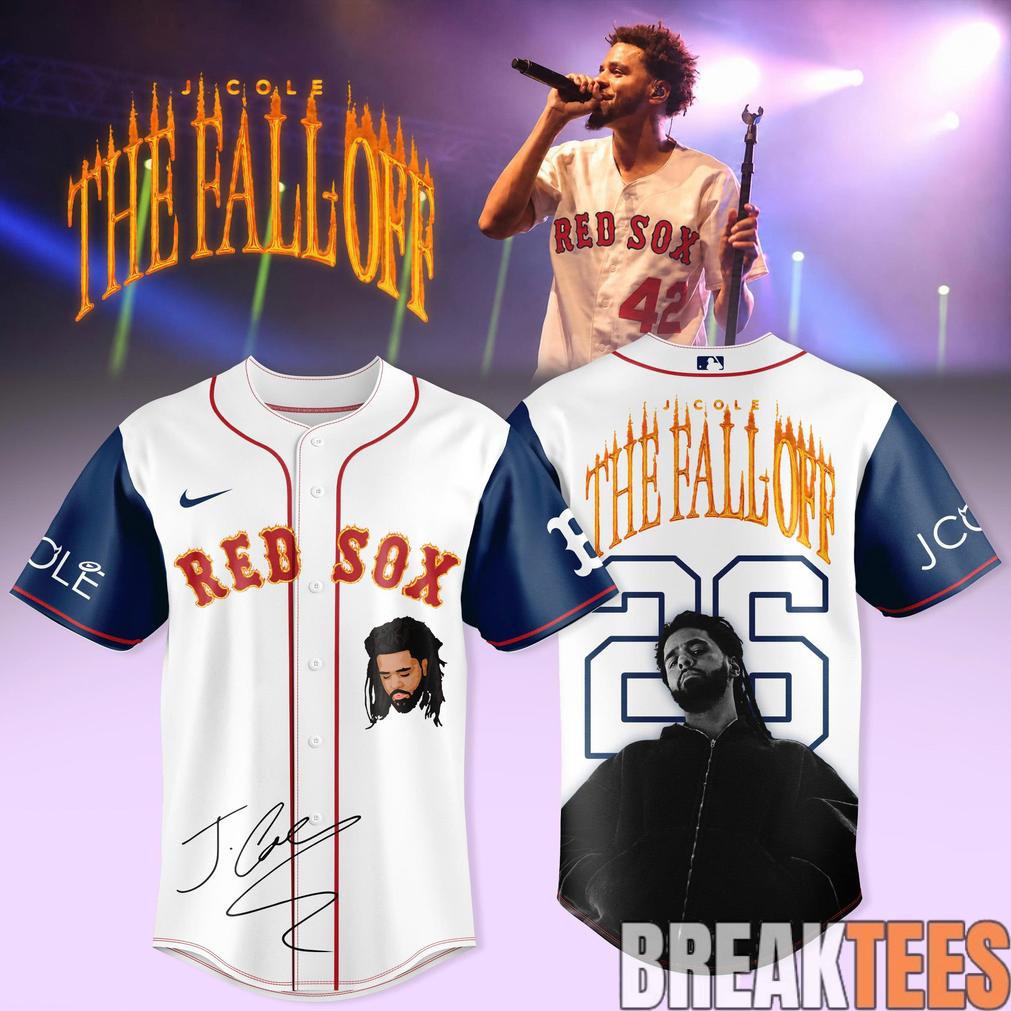 Boston Red Sox x J. Cole The Fall Off Tour Signature Baseball Jersey