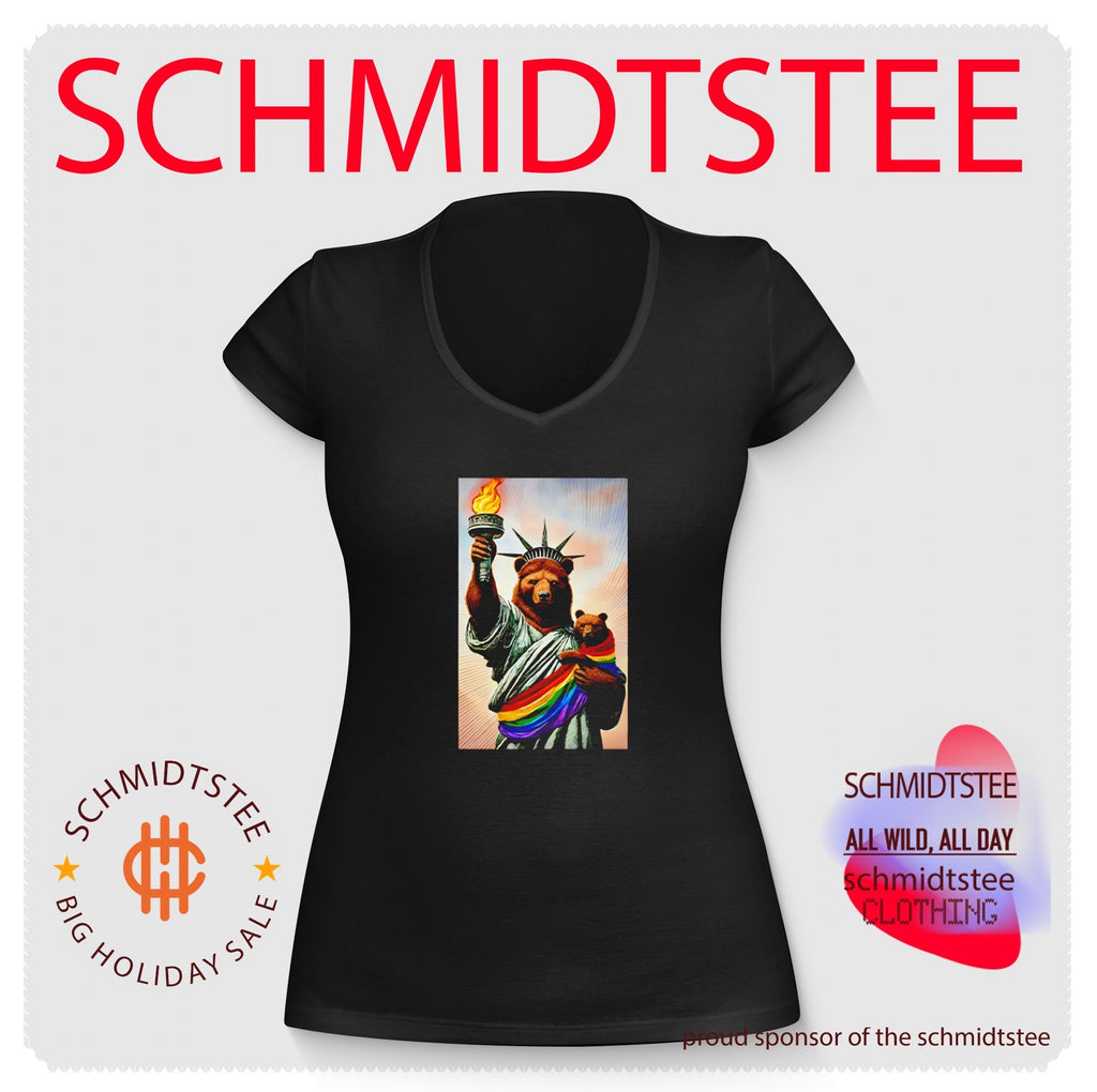 Bear Statue Of Liberty Pride shirt