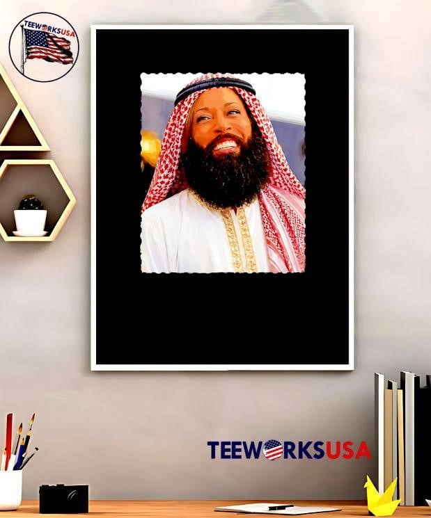 Bearded Man Smiling In Traditional Attire Graphic T-Shirt