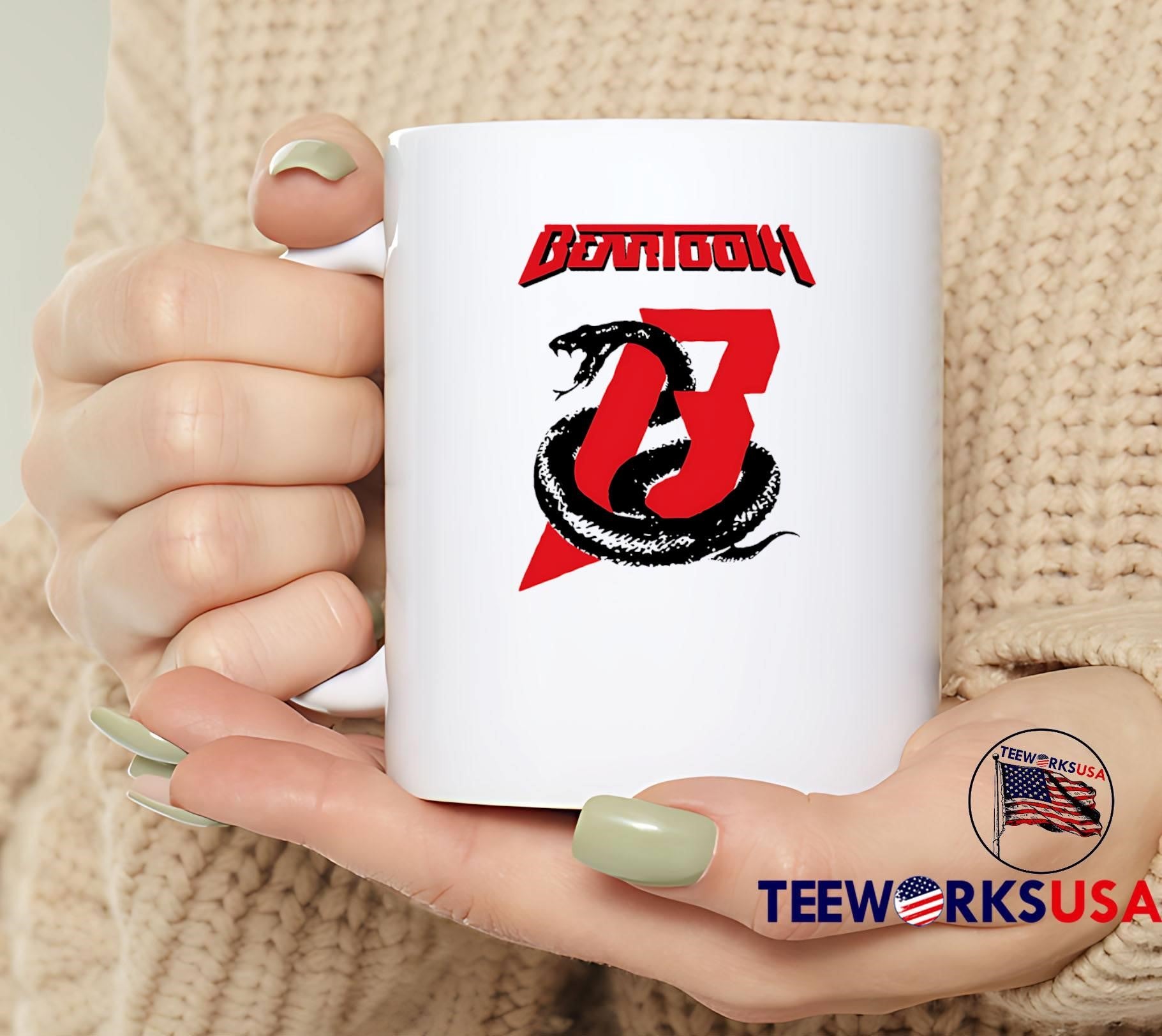 Beartooth band logo with snake and number three shirt