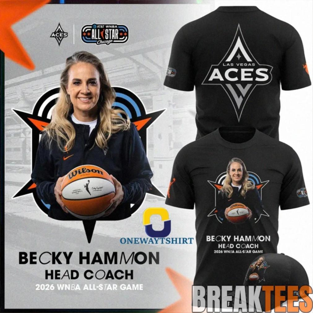 Becky Hammon Head Coach 2026 WNBA All-Star Las Vegas Aces Shirt