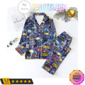 Believe Christmas Pattern Shirt Pant PJ Pajamas Set