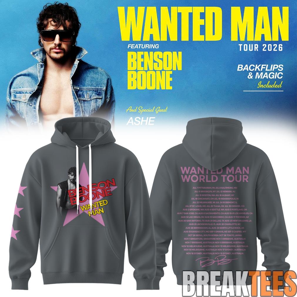 Benson Boone Wanted Man signed Hoodie