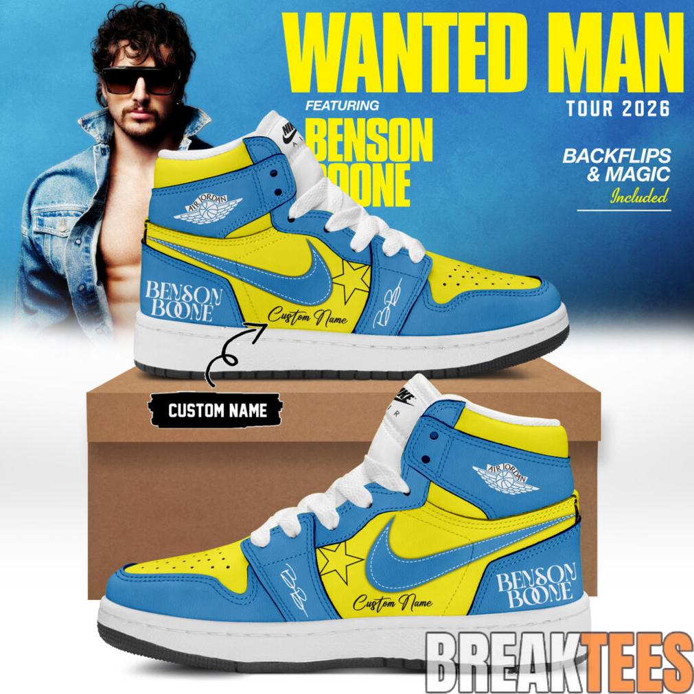 Benson Boone Wanted Man signed AJ1 Shoes