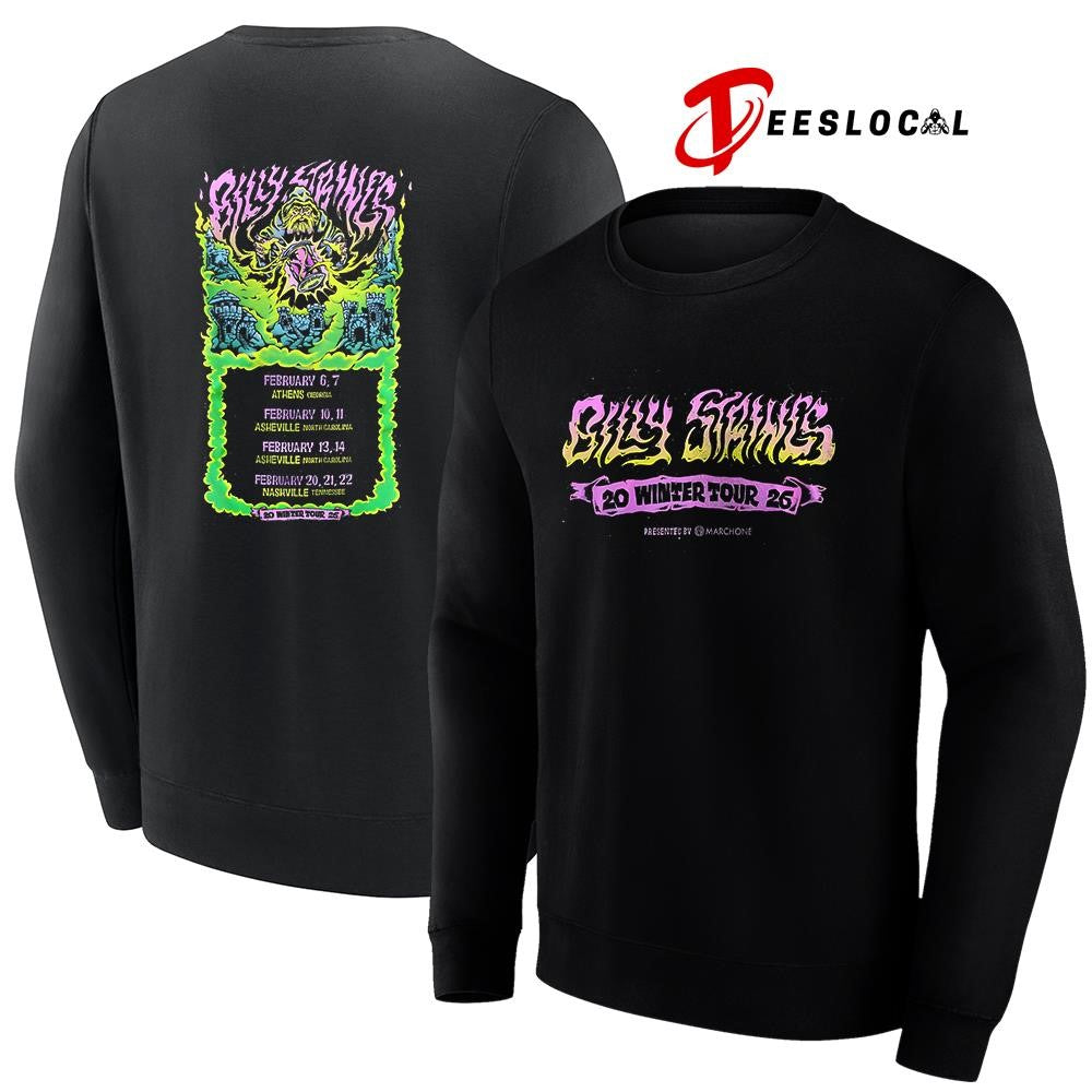 Billy Strings Winter tour 2026 date schedule shirt