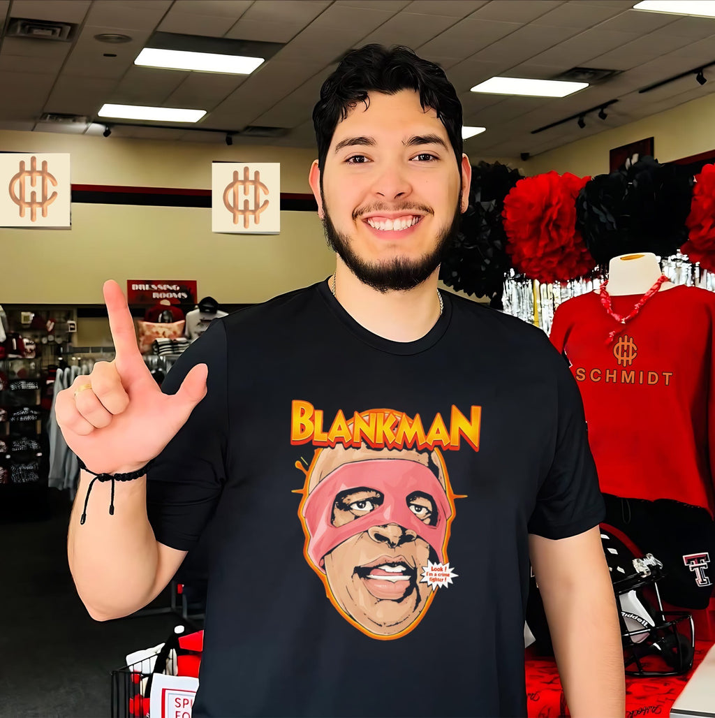 Blankman Crime Fighter Mask Shirt