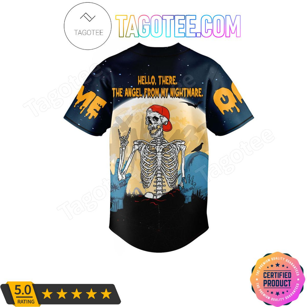 Blink-182 Hello There The Angel From My Nightmare Halloween Personalized Baseball Jersey