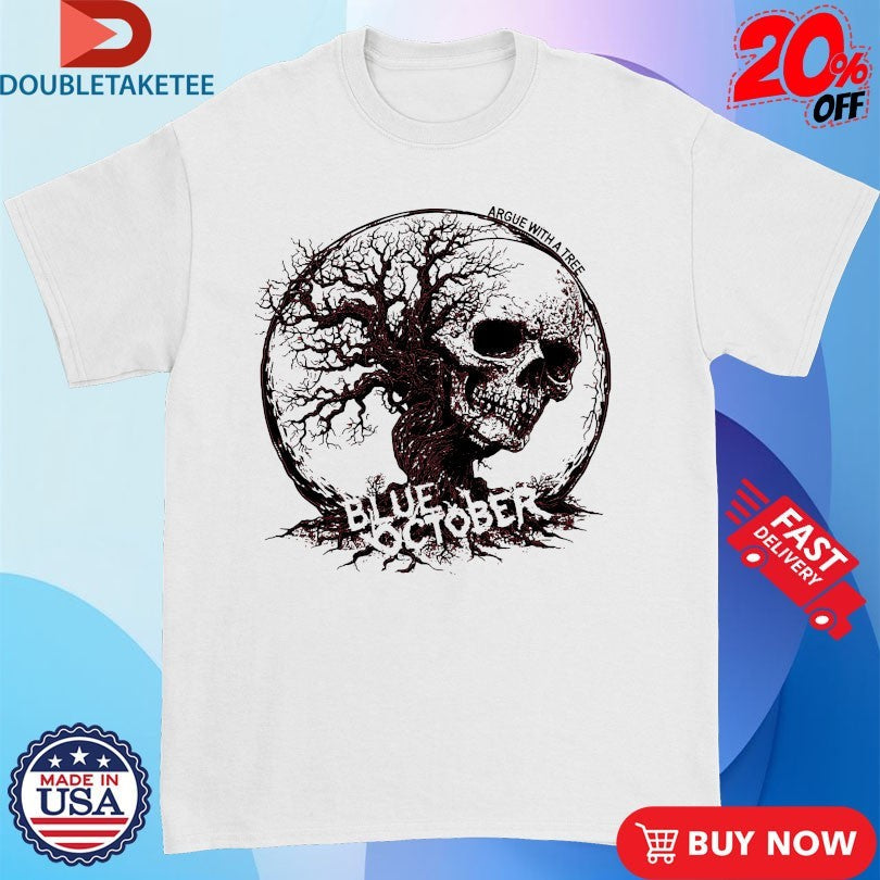 Blue October Argue With A Tree Skull Tree Unisex , , , Long Sleeve Tee