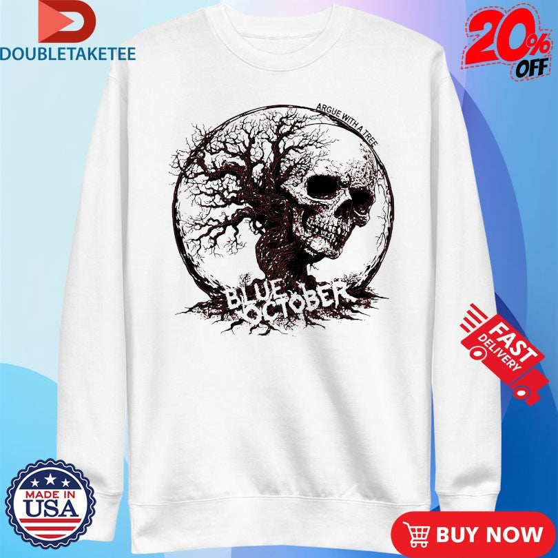Blue October Argue With A Tree Skull Tree Unisex , , , Long Sleeve Tee