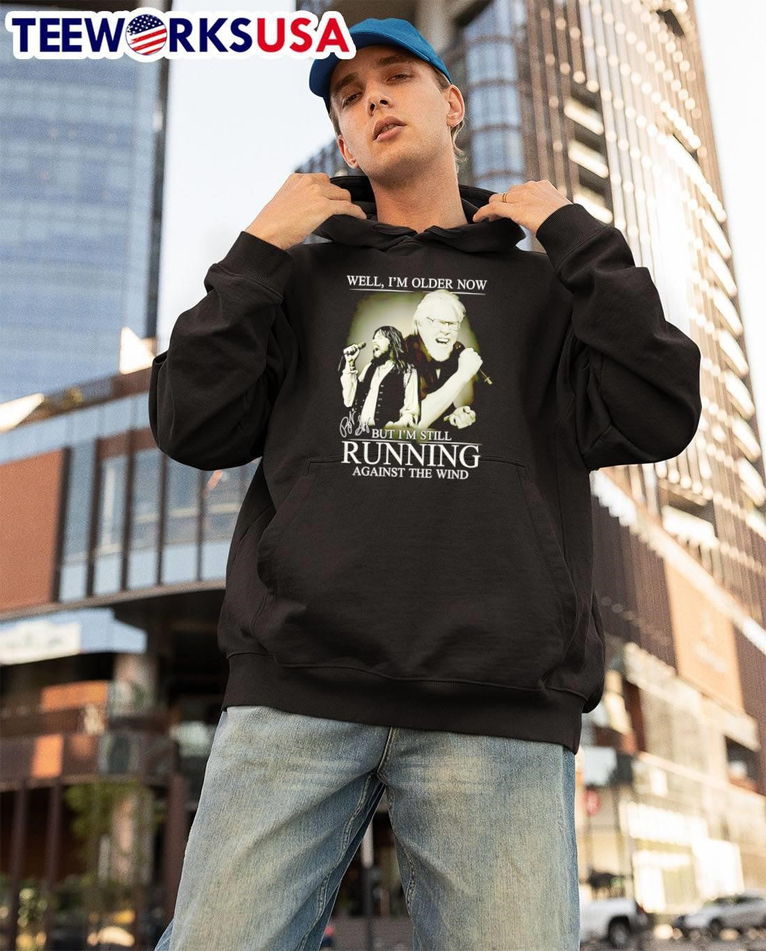 Bob Seger Singing Older Now Running Against the Wind Graphic shirt