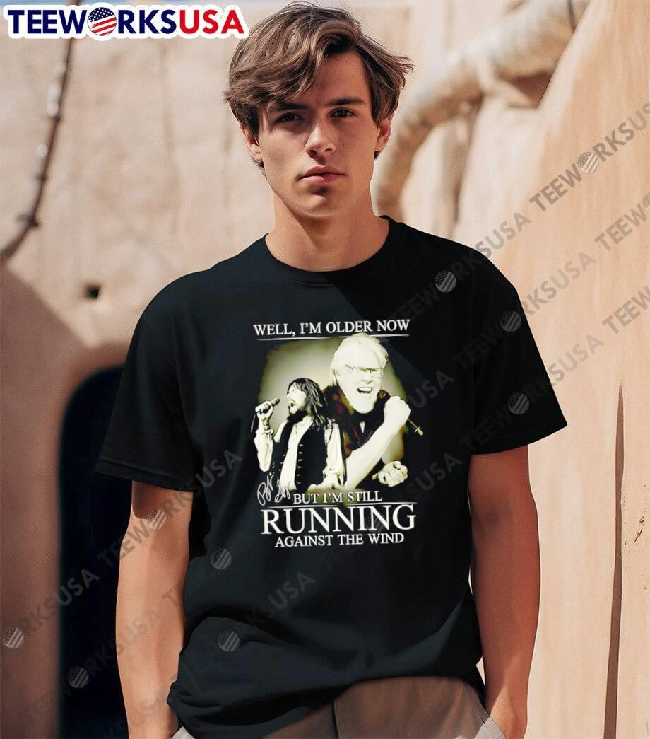 Bob Seger Singing Older Now Running Against the Wind Graphic shirt