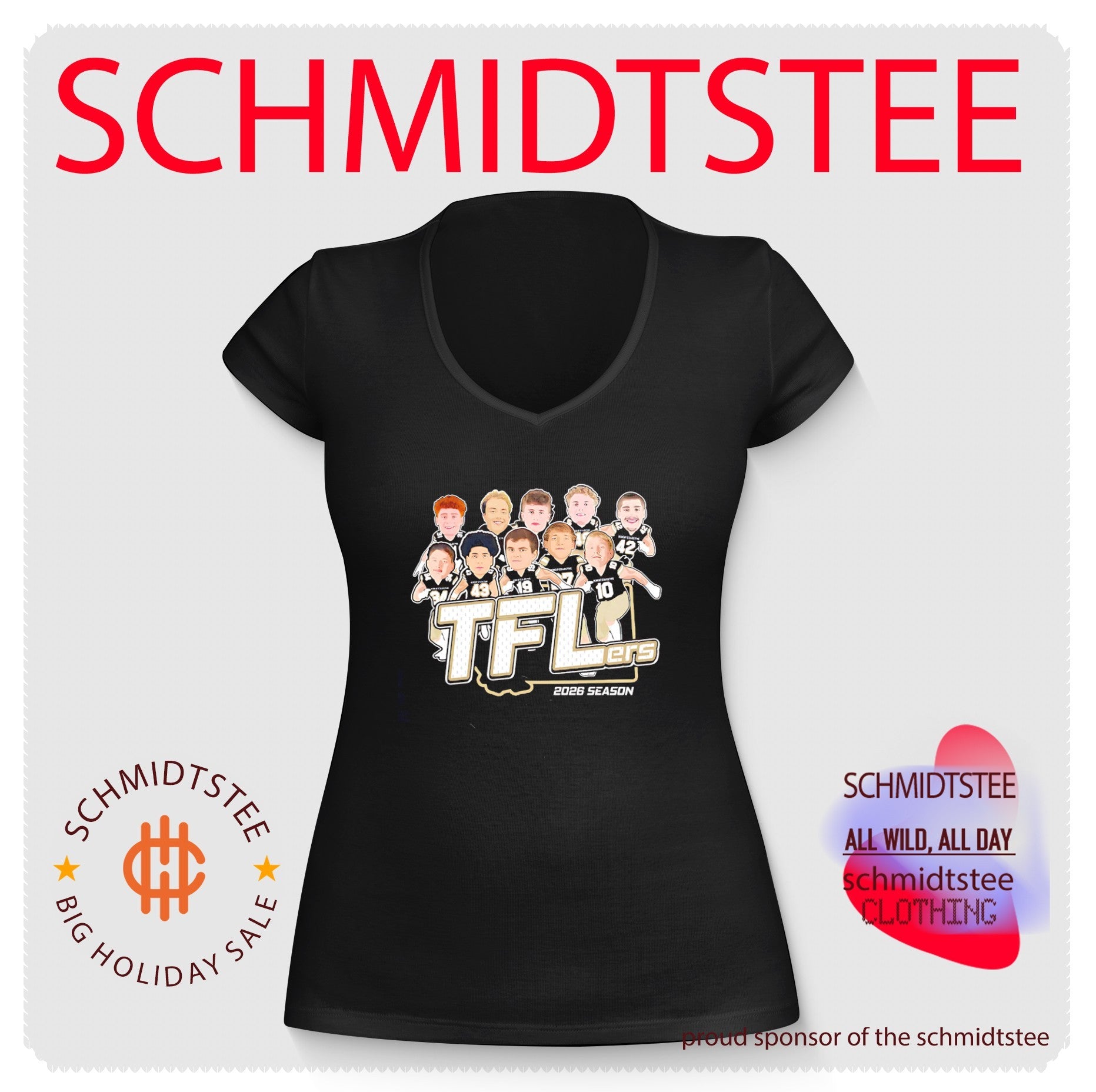 Bobcat Collective TFLers 2026 Season caricature shirt