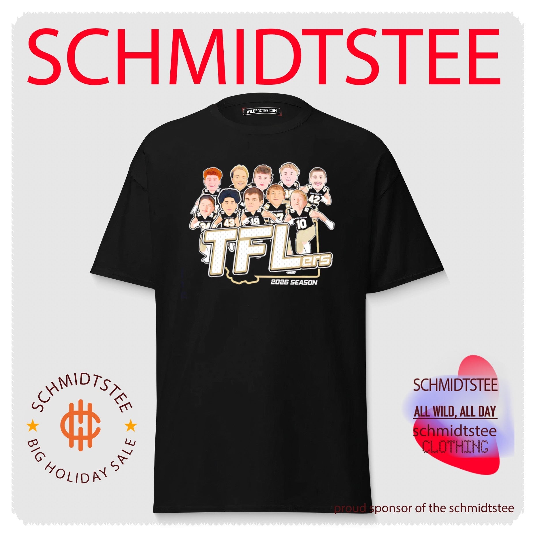 Bobcat Collective TFLers 2026 Season caricature shirt