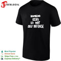 Bombing kids is not self defense bold statement protest quote typography shirt