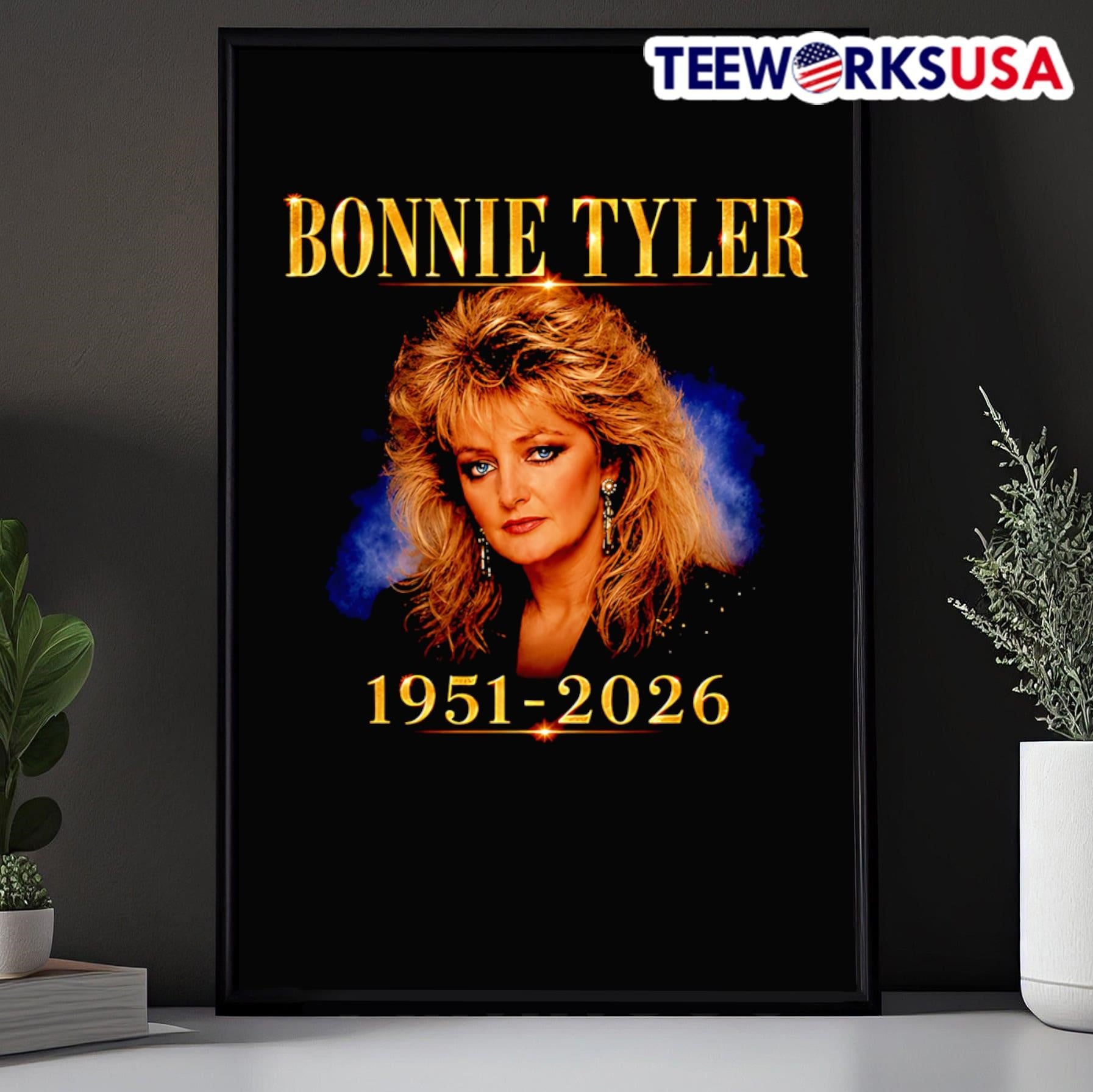 Bonnie Tyler 1951-2026 Tribute T-Shirt