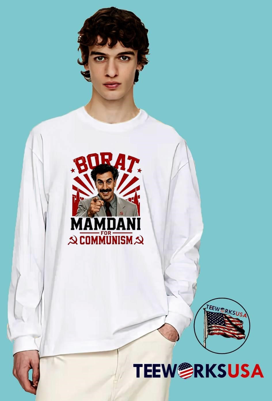 Borat Mamdani for Communism Graphic T-Shirt