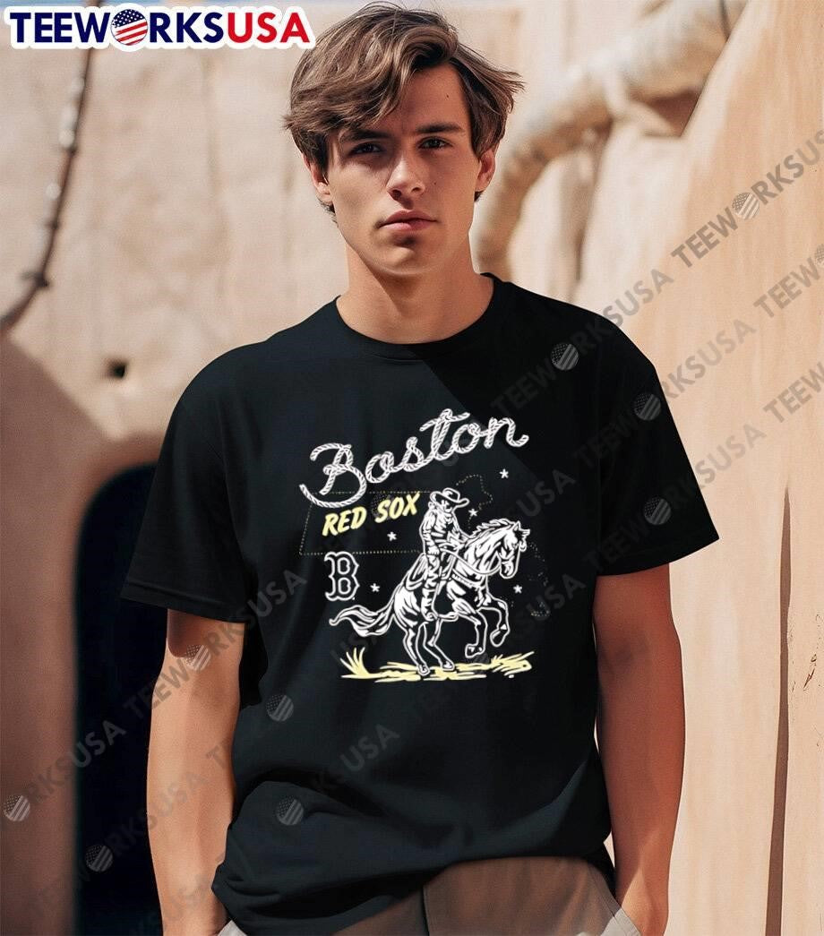 Boston Red Sox Cowboy Riding Horse Vintage Style shirt