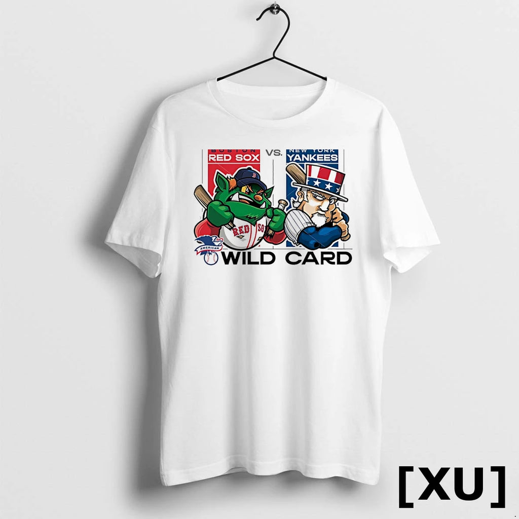 Boston Red Sox Vs New York Yankees 2025 Mlb Wild Card Matchup Mascot Tshirts Sweater