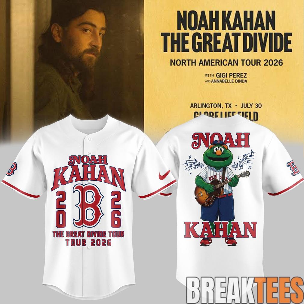 Boston Red Sox x Noah Kahan – The Great Divide Tour 2026 Baseball Jersey
