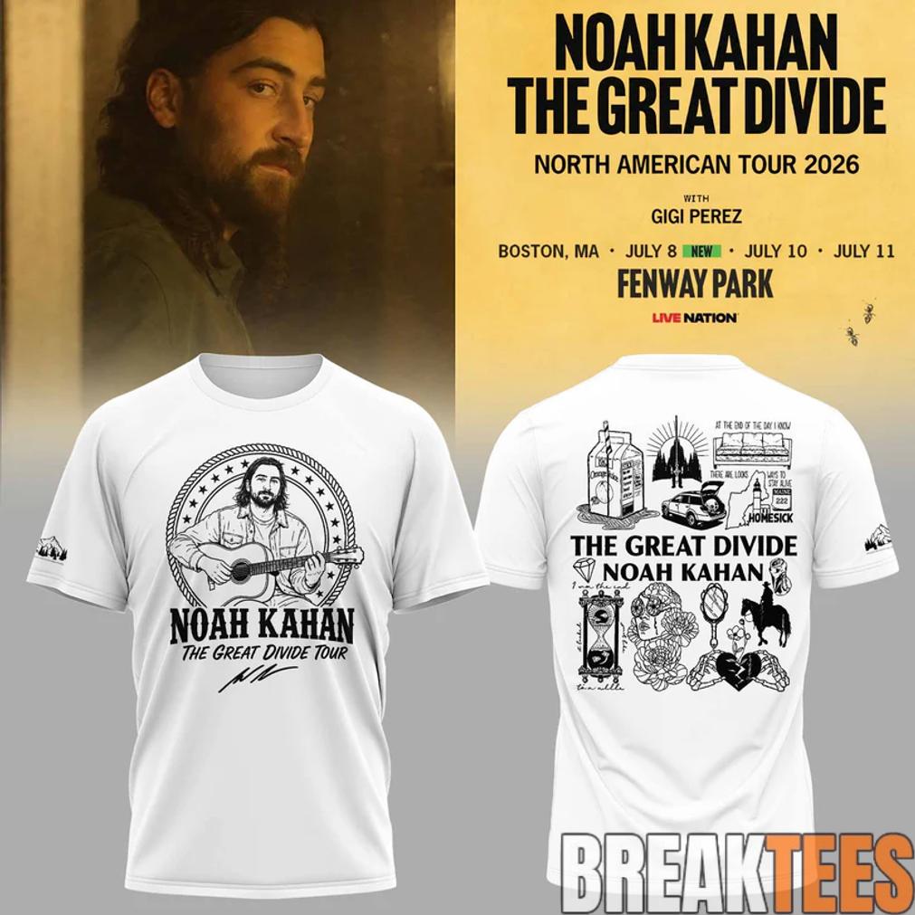 Boston Red Sox x Noah Kahan – The Great Divide Tour 2026 Shirt