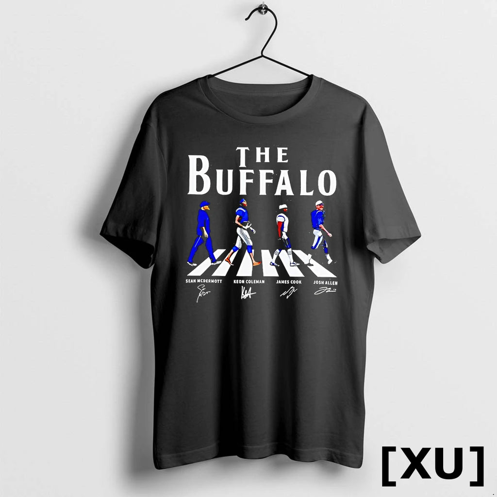 Buffalo Football Players Abbey Road Signatures Vintage Tshirts Sweater