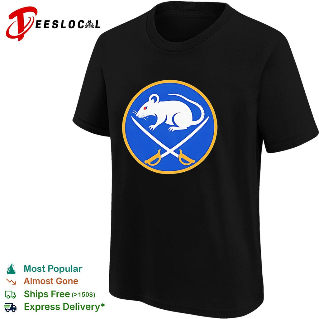 Buffalo Sabres Rat Logo Parody NHL hockey shirt