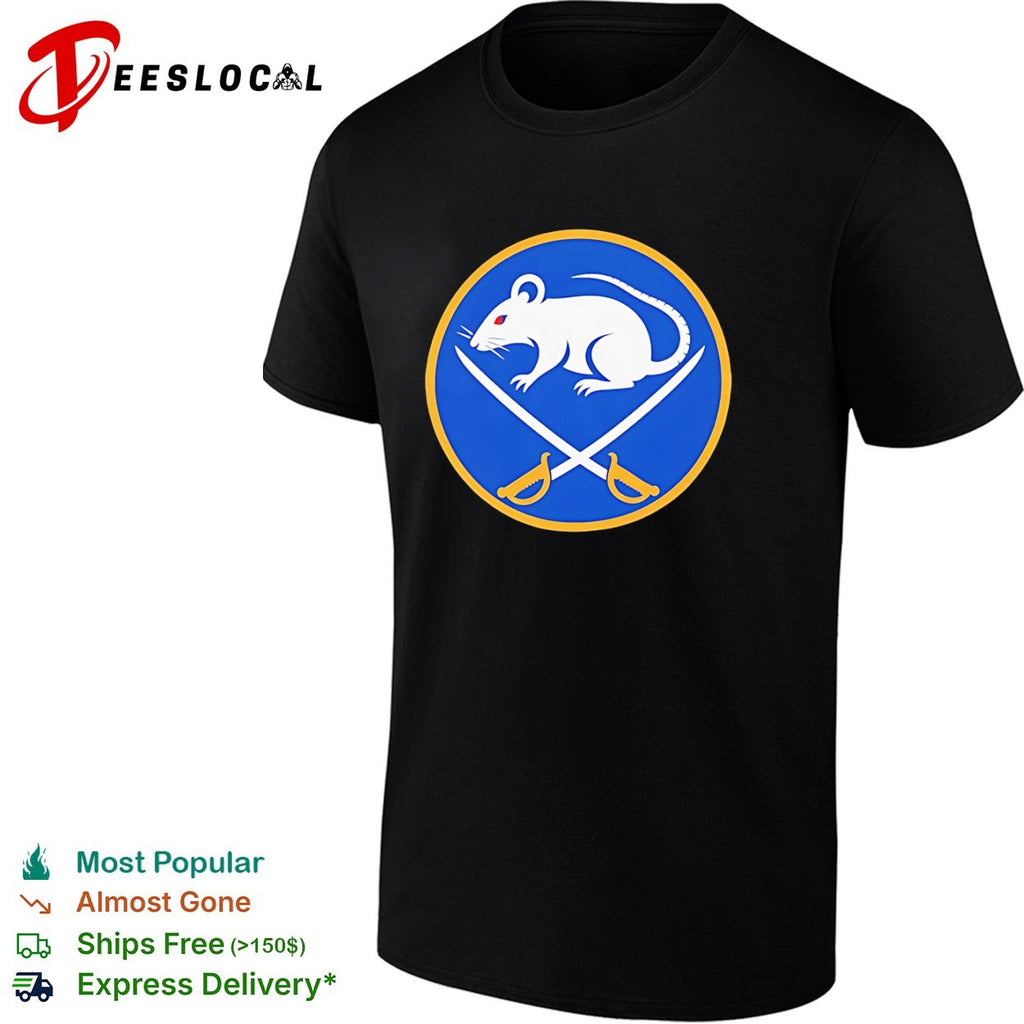 Buffalo Sabres Rat Logo Parody NHL hockey shirt