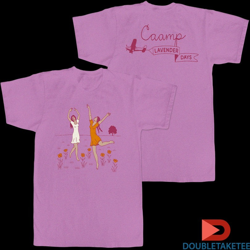 Caamp Lavender Days Dancing Girl Planet Unisex , , , Long Sleeve Tee