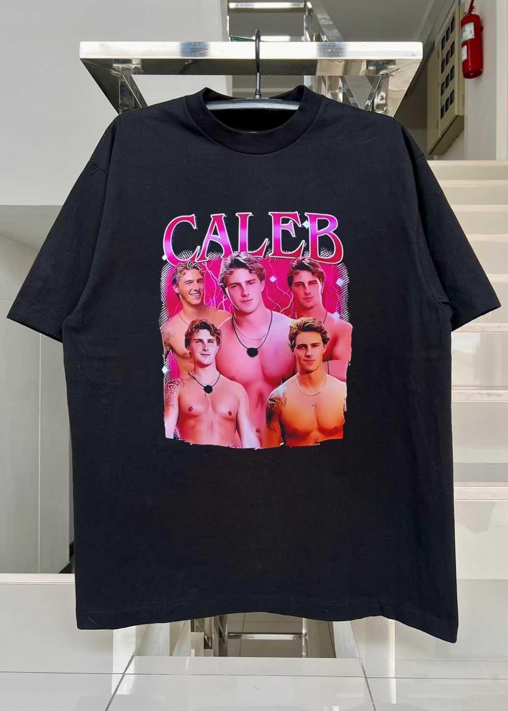 Caleb Tribute Collage Portrait Style T-Shirt