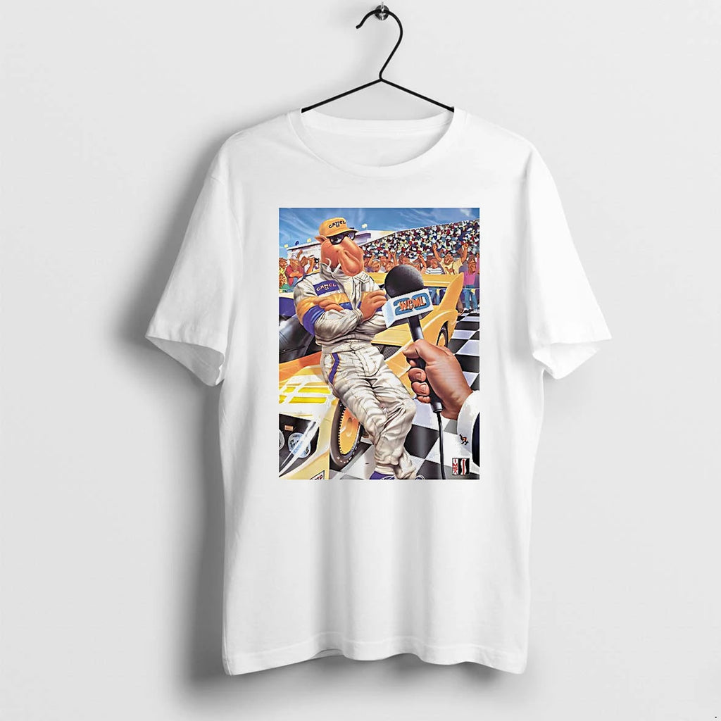 Camel Racing Driver Cartoon Retro Tshirts Sweater