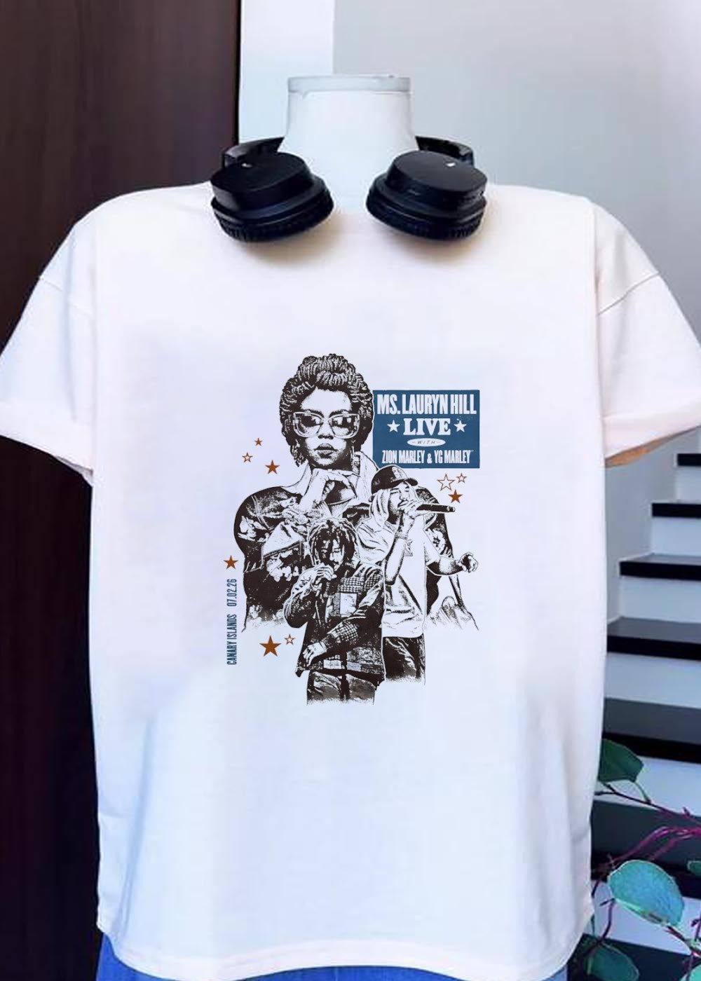 Canary Islands 070226 Ms Lauryn Hill Live with Zion YG Marley Concert T-Shirt