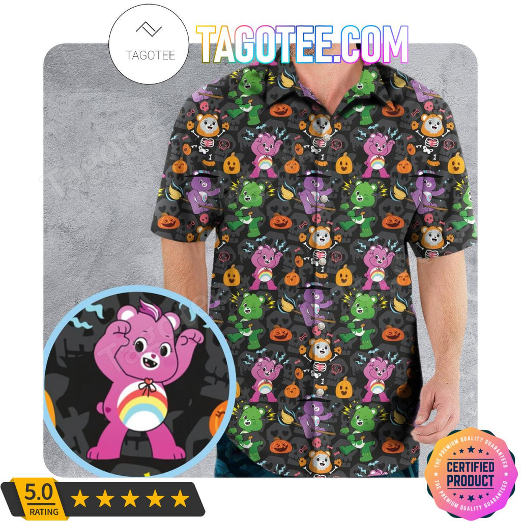 Care Bears And Cousins Halloween Men Aloha Casual Shirt