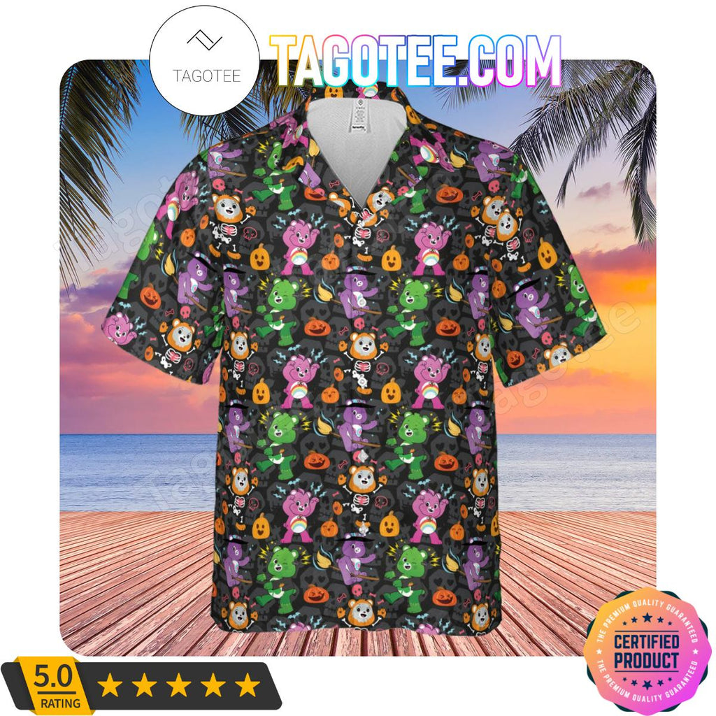Care Bears And Cousins Halloween Men Aloha Casual Shirt