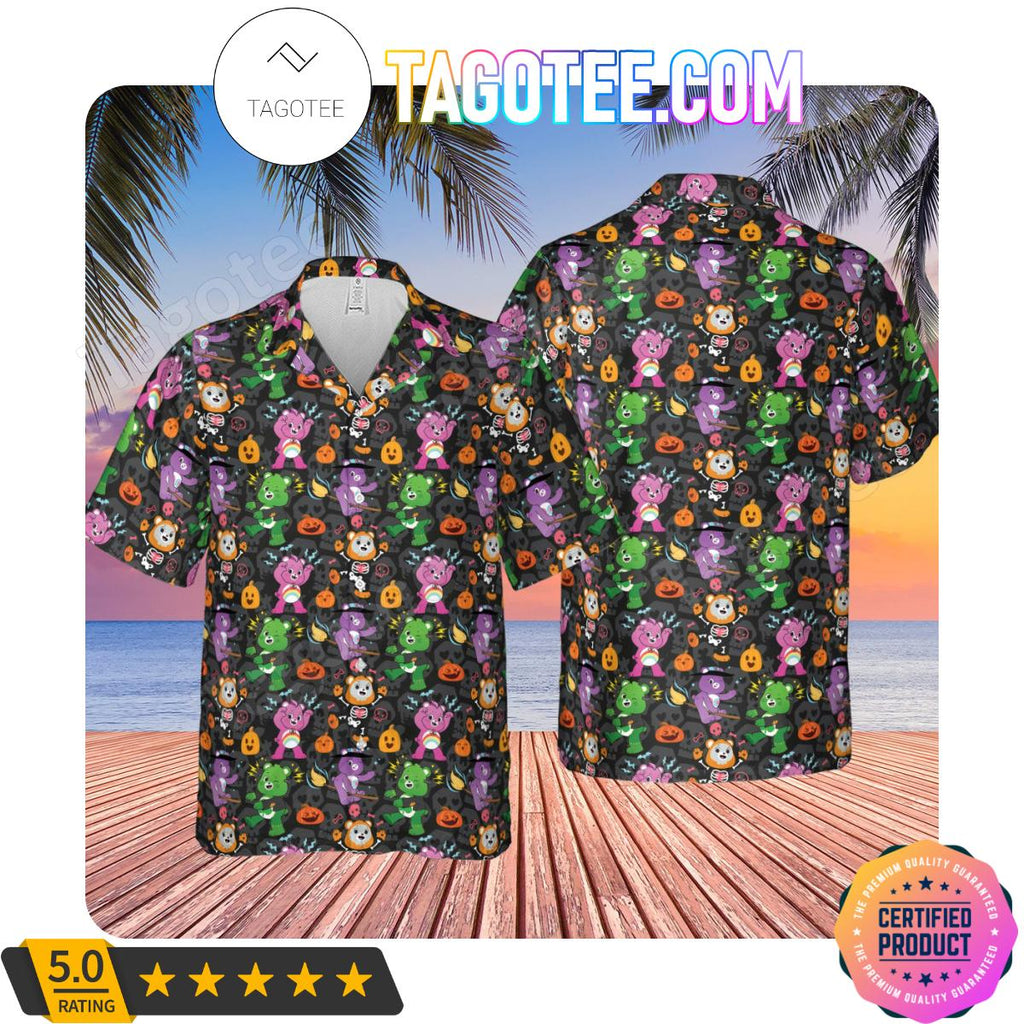 Care Bears And Cousins Halloween Men Aloha Casual Shirt