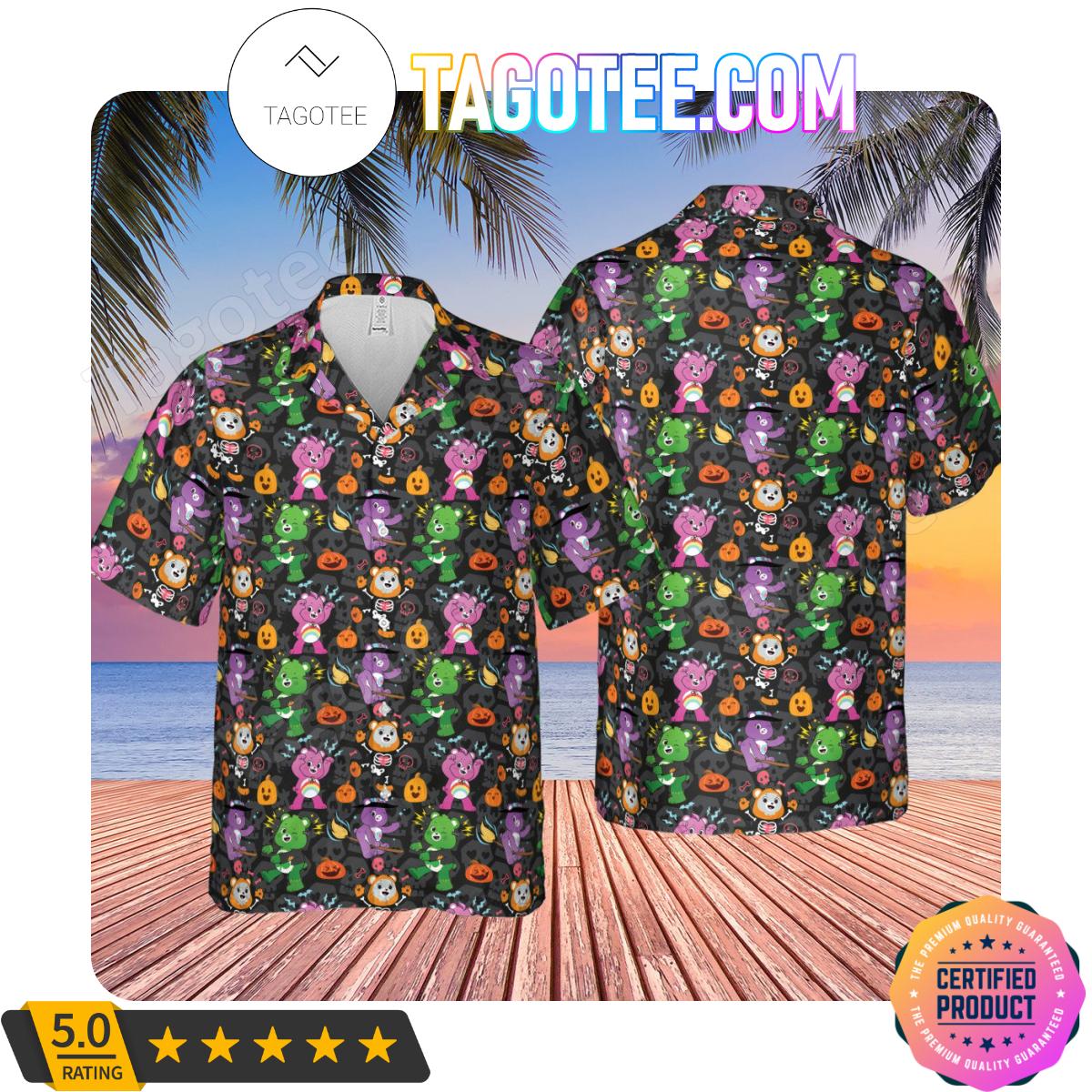 Care Bears And Cousins Halloween Men Aloha Casual Shirt