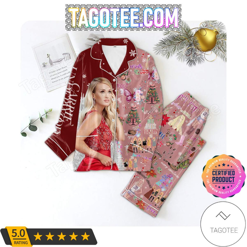 Carrie Underwood Holly Dolly Christmas Pajamas Set PJ Shirt, Pant