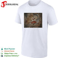 Cave Painting Style Bison and Hunter prehistoric art shirt