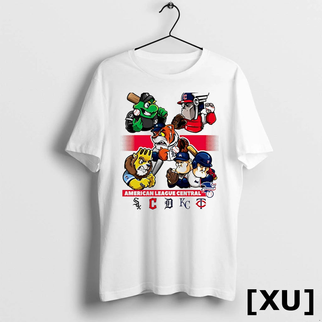 Chicago White Sox Guardians Detroit Tigers Kc Royals Minnesota Twins American League Central Tshirts Sweater
