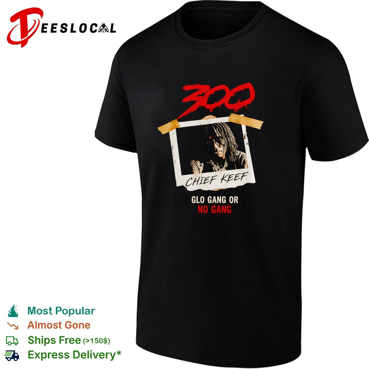 Chief Keef 300 Glo Gang or No Gang Hip Hop shirt