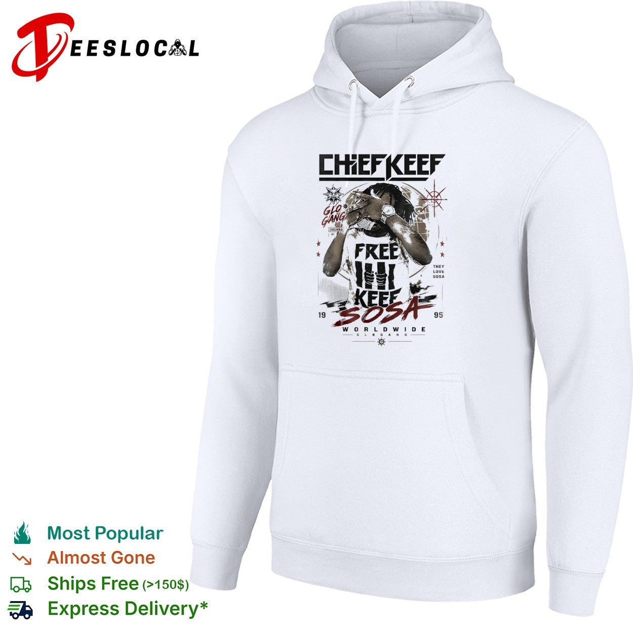 Chief Keef Free Keef Sosa Worldwide Glo Gang shirt
