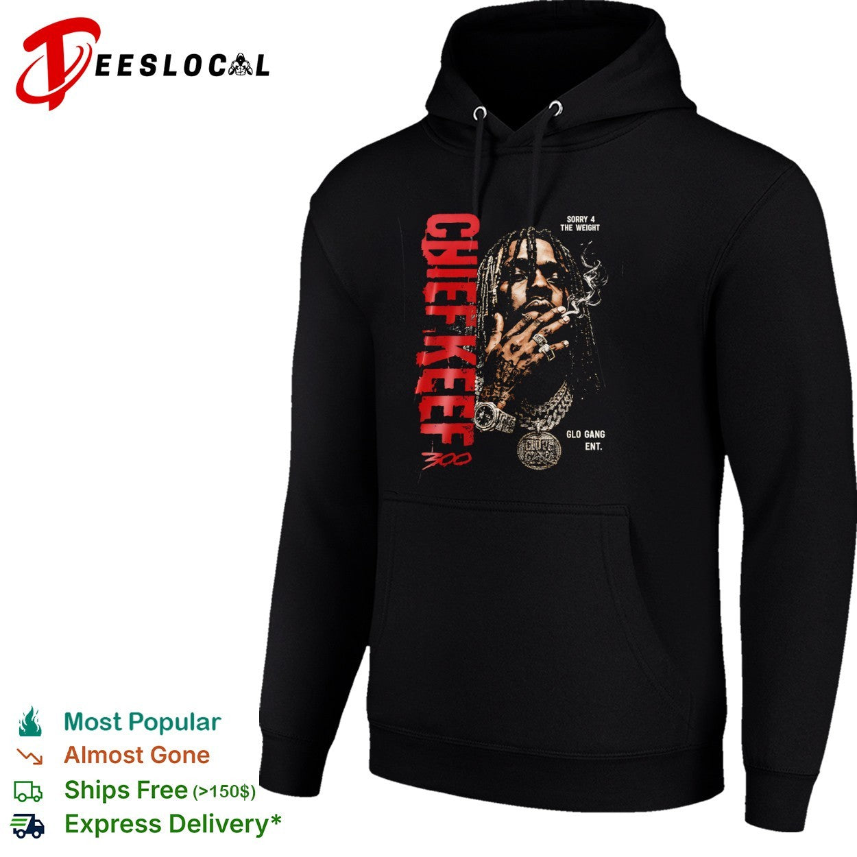 Chief Keef Sorry 4 the Weight 300 Glo Gang Ent shirt