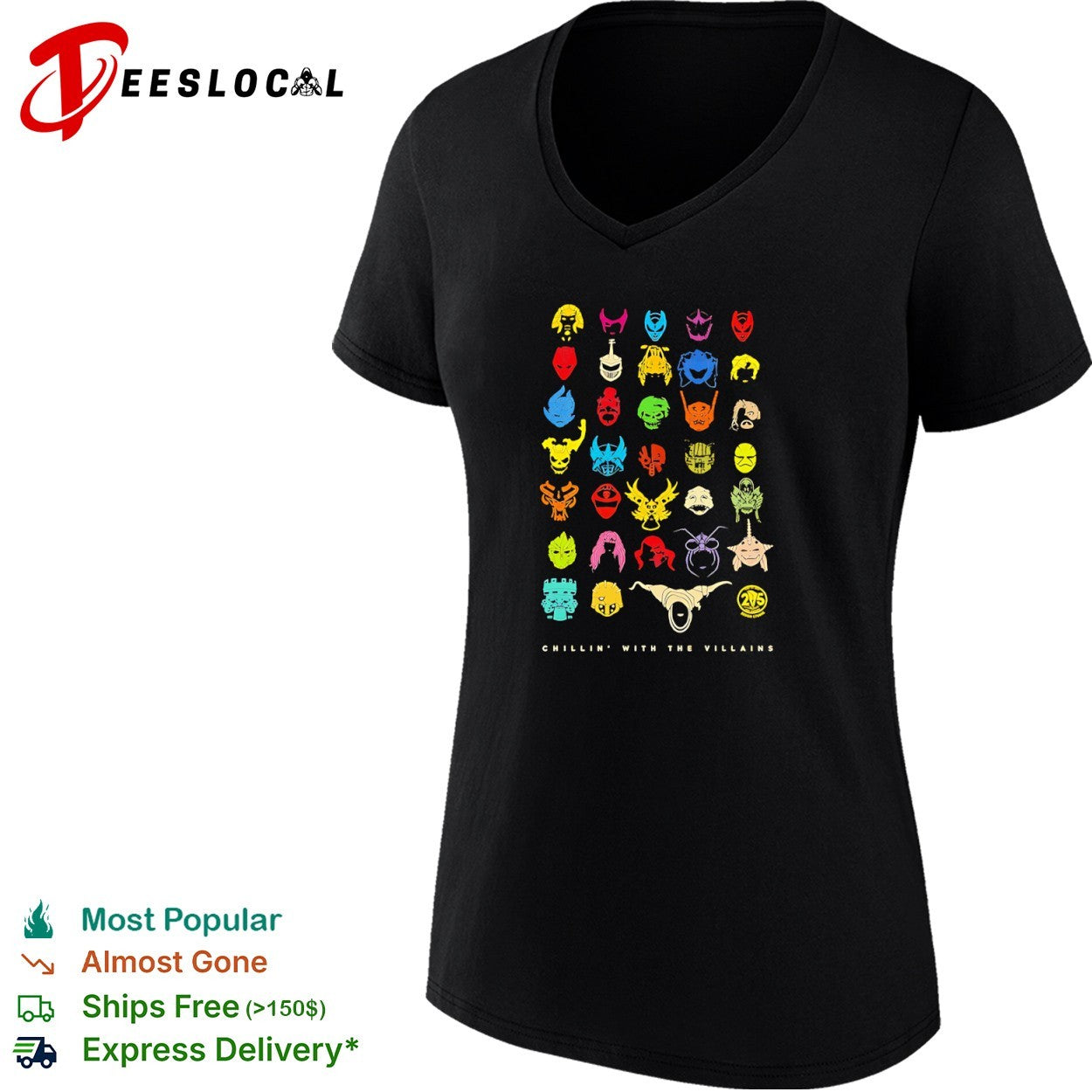 Chillin’ with the Villains Power Rangers Icons shirt