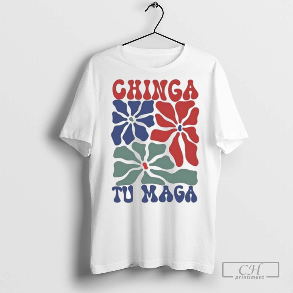 Chinga Tu Maga Floral T Shirts