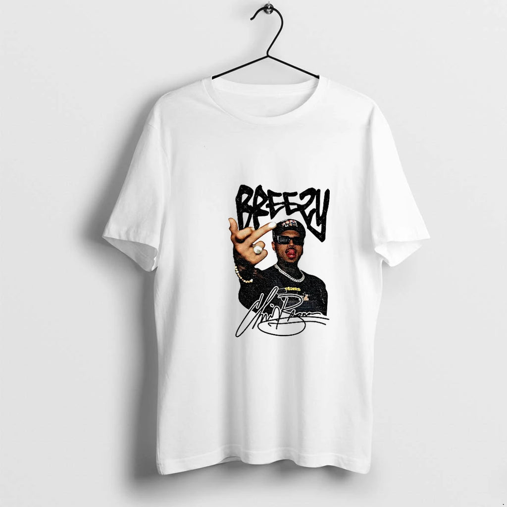 Chris Brown Breezy Bowl Tour 2025 Signature Music Tshirts Sweater