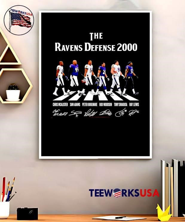 Chris Mcalister Sam Adams Peter Boulware Rod Woodson Tony Siragusa Ray Lewis The Ravens Defense 2000 Shirt