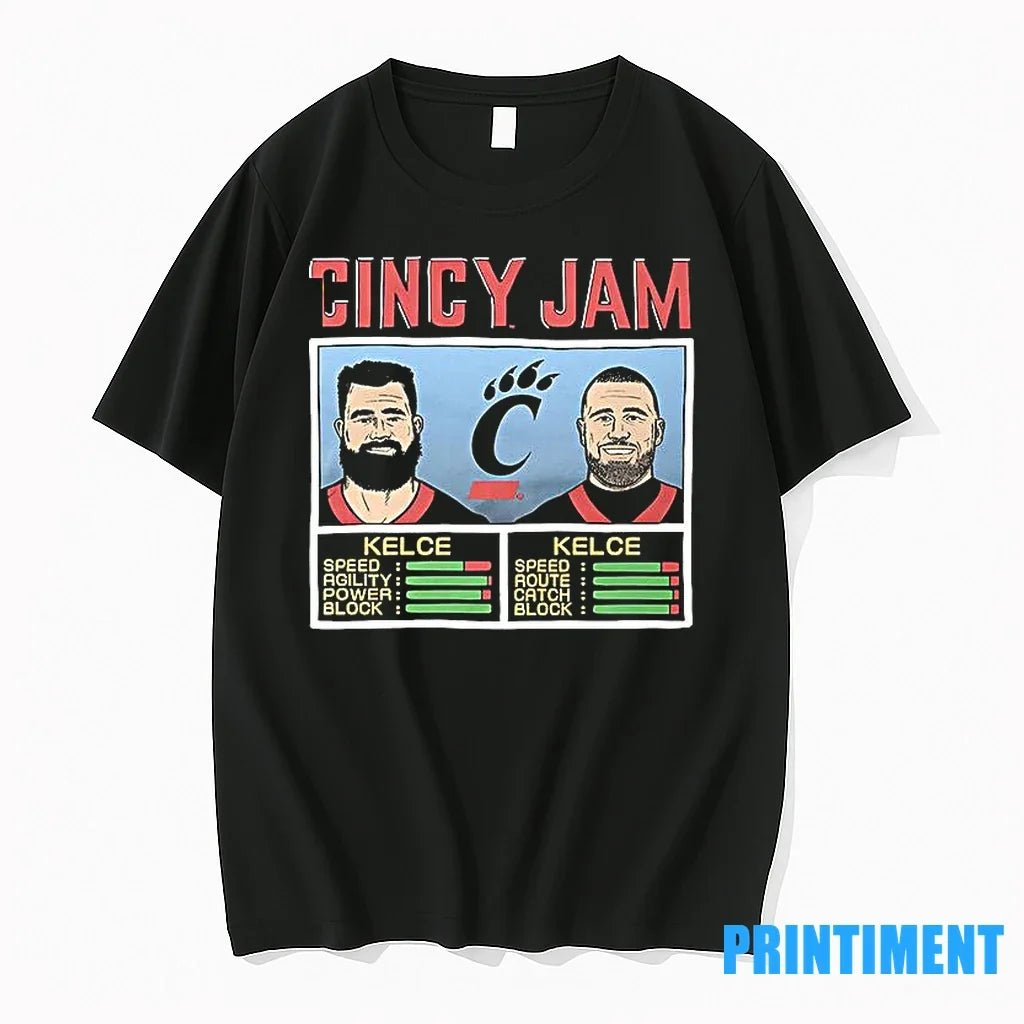 Cincy Jam Kelce And Kelce Tshirts Sweater Unisex , , , Long Sleeve Tee
